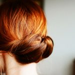 rolled updo hairstyle